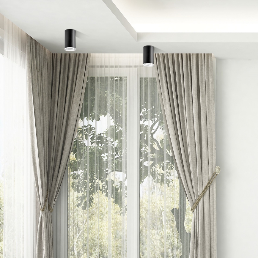 LED RGBW fényerőszabályozható fürdőszobai spotlámpa TURYN 1xGU10/6,5W/230V 2700-6500K Wi-Fi IP44 fekete