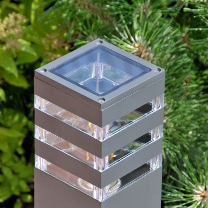 LED RGBW dimmelhető kültéri lámpa TEKSAS 1xE27/12W/230V 2700-6500K 74 cm IP44 antracit