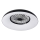 LED RGBW fényerőszabályozható mennyezeti lámpatest ventilátorral PLAVE PAN LED/48W/230V 3000–6500K átm. 60 cm fekete + távirányító