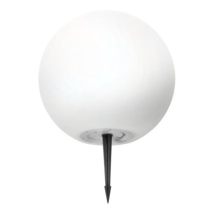 LED RGBW, fényerőszabályozható napelemes lámpa GARDEN BALL LED/5W/3,7V 3000K IP54 2200 mAh átm. 30 cm + távirányító