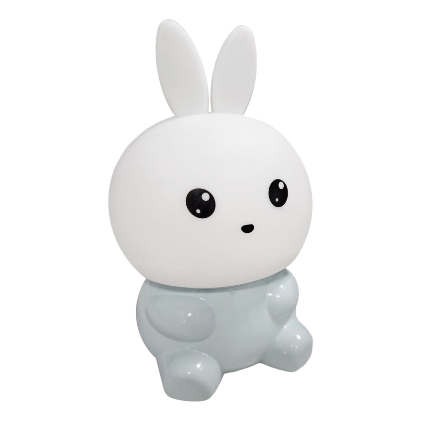 LED RGBW gyerek érintős lámpa LED/1W/5V USB 1200 mAh nyuszi