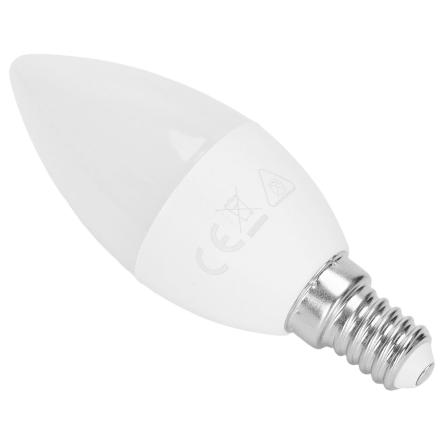 LED RGBW izzó C37 E14/4,8W/230V 3000K + távirányító - Aigostar