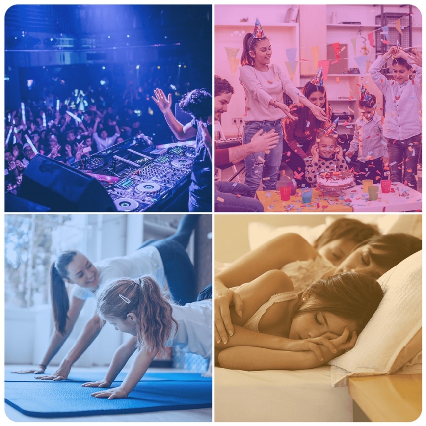 LED RGBW Dimmelhető izzó G45 E14/4,9W/230V 2700-6500K - Aigostar