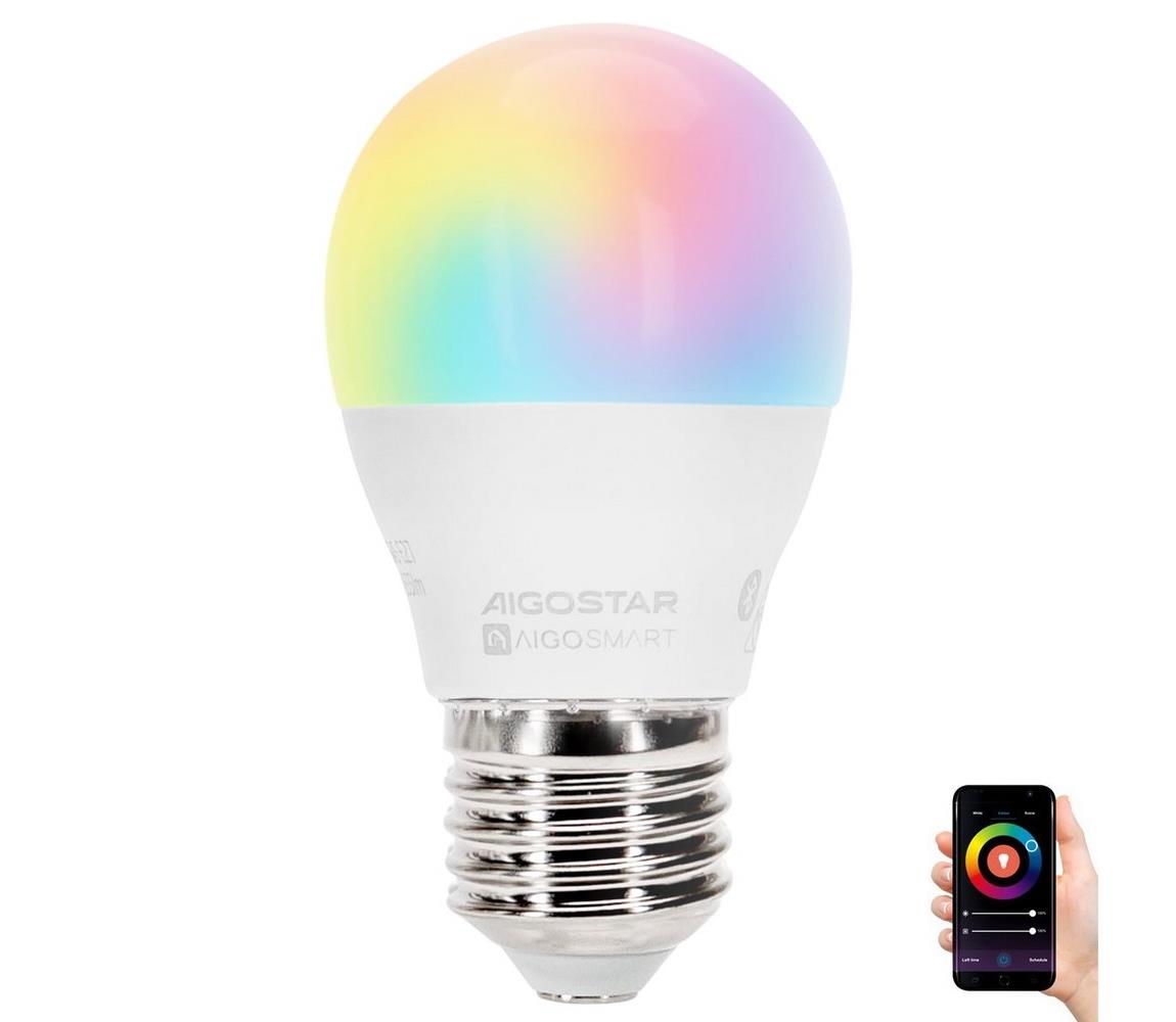 B.V. LED RGBW izzó G45 E27/4,9W/230V 2700