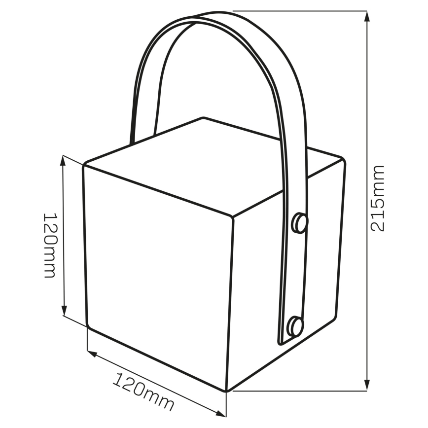 LED RGBW kültéri lámpa MAJORKA LED/0,5W/5V USB 1200 mAh IP44 fehér