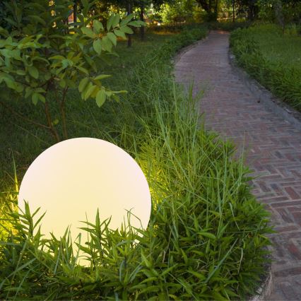 LED RGBW Napelemes lámpa BALL LED/3,2V 500 mAh átmérő 30 cm IP65 + távirányító