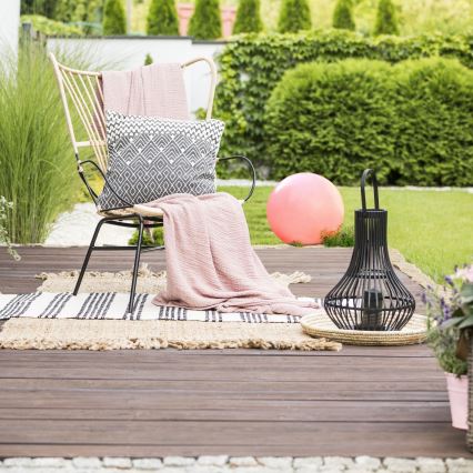 LED RGBW Napelemes lámpa BALL LED/3,7V 1500 mAh átm. 40 cm IP65 + távirányító