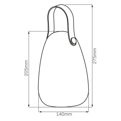 LED RGBW Napelemes lámpa CANARIA LED/2W/1,2V 400 mAh IP44 fehér