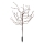LED RGBW Napelemes lámpa TREE LED/0,1W/1,2V 600 mAh IP44 barna