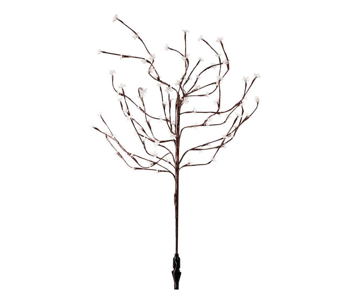 LED RGBW Napelemes lámpa TREE LED/0,1W/1,2V 600 mAh IP44 barna EKO1448