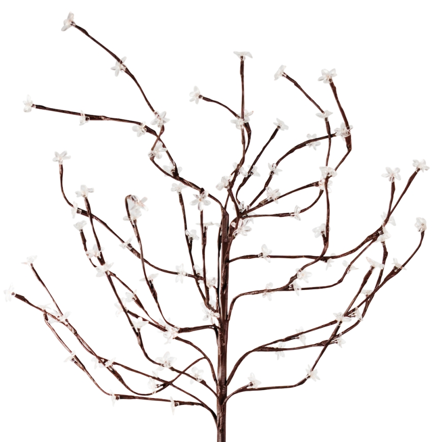 LED RGBW Napelemes lámpa TREE LED/0,1W/1,2V 600 mAh IP44 barna