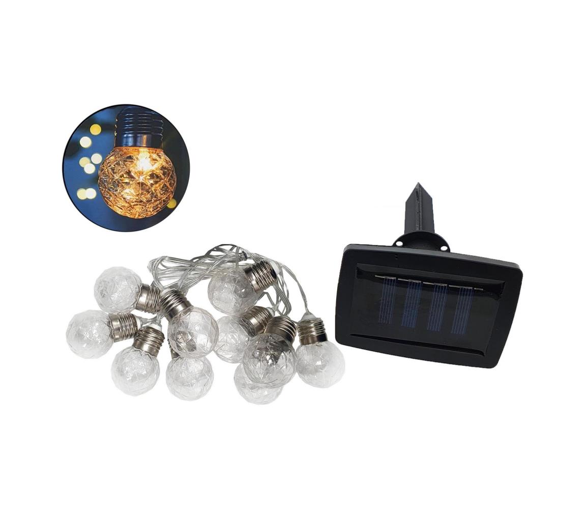 LED Solar kültér lánc 10xLED/1,2V 2,2 m IP44