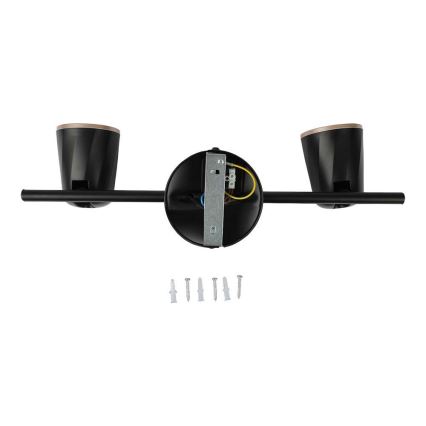 LED Spotlámpa 2xLED/5W/230V 3000K fekete