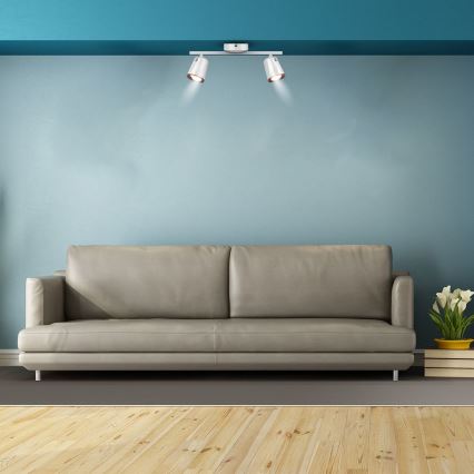 LED Spotlámpa 2xLED/5W/230V 4000K fehér