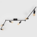 LED spotlámpa 6xE27/6,5W/230V fekete