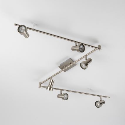 LED spotlámpa 6xGU10/4,7W/230V matt króm