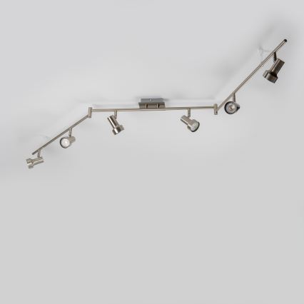 LED spotlámpa 6xGU10/4,7W/230V matt króm