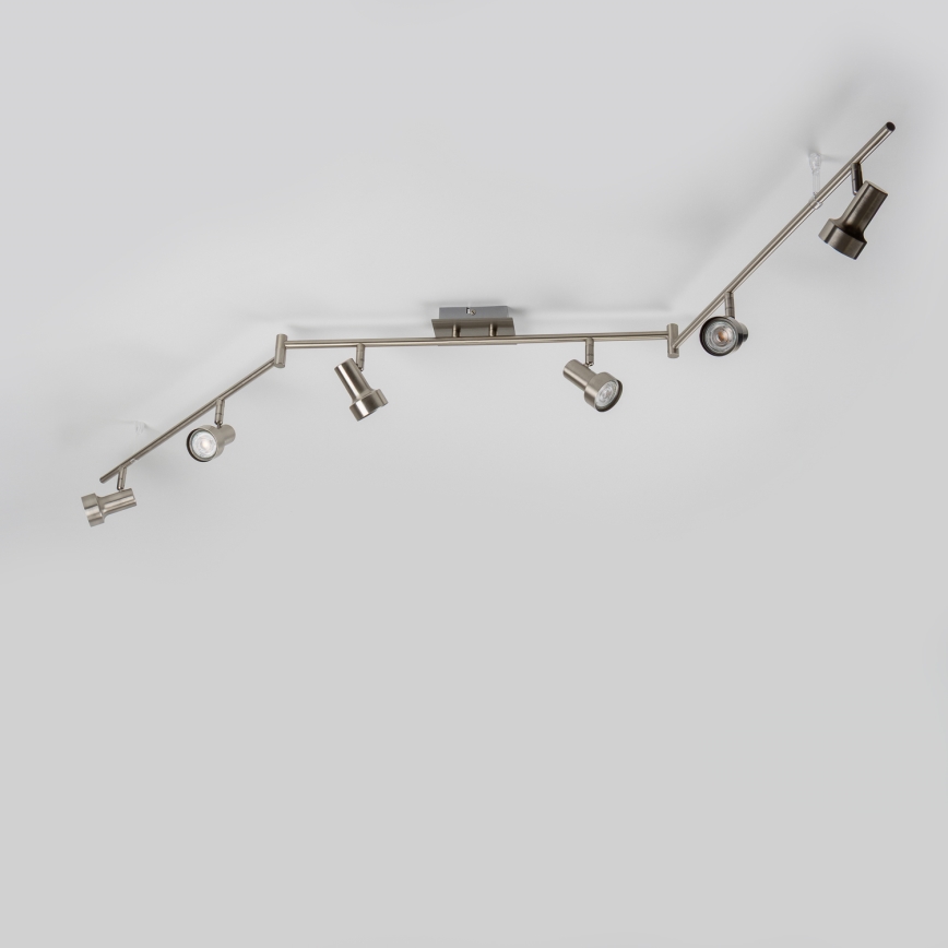 LED spotlámpa 6xGU10/4,7W/230V matt króm