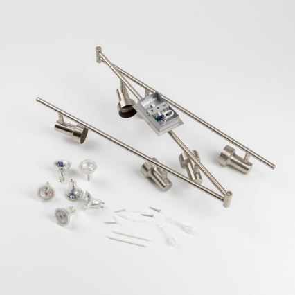 LED spotlámpa 6xGU10/4,7W/230V matt króm