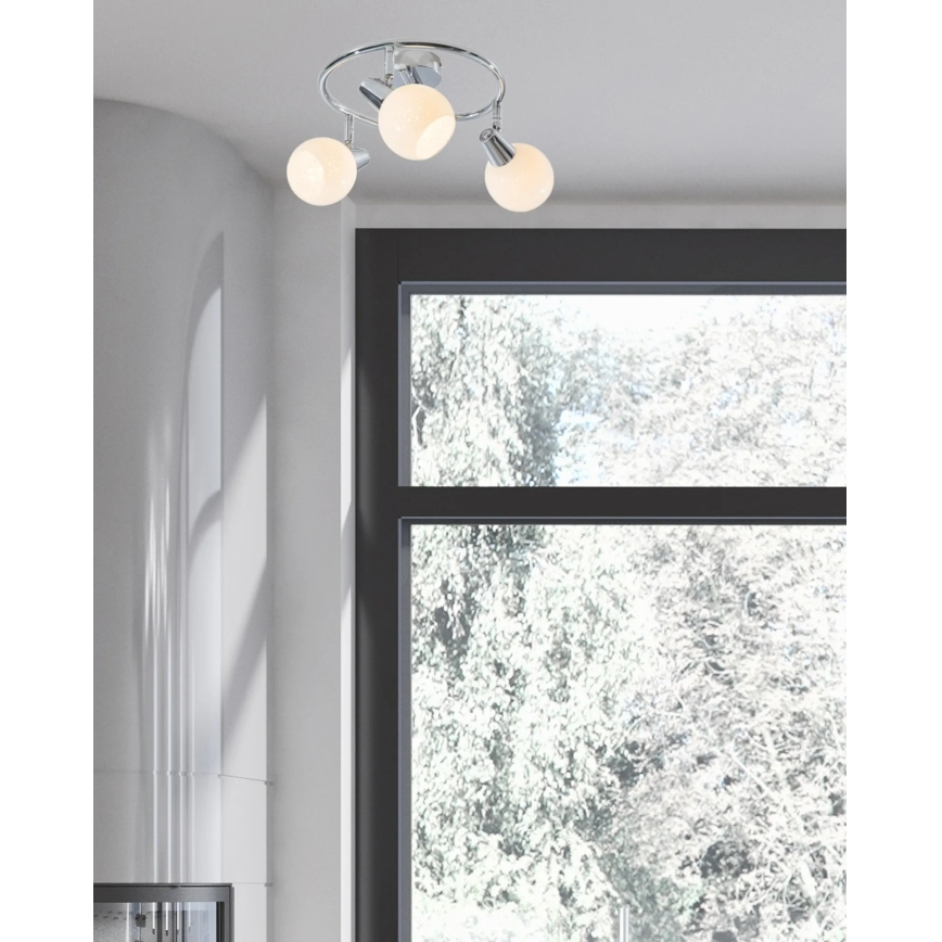 LED Spotlámpa DOXY 3xE14/4W/230V fényezett króm