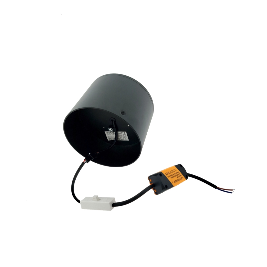 LED spotlámpa LED/10W/230V 3000/4000/6400K átm. 12 cm fekete