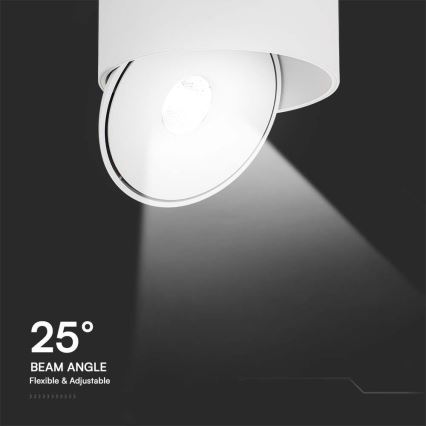 LED Rugalmas spotlámpa LED/20W/230V 3000/4000/6400K CRI 90 fehér