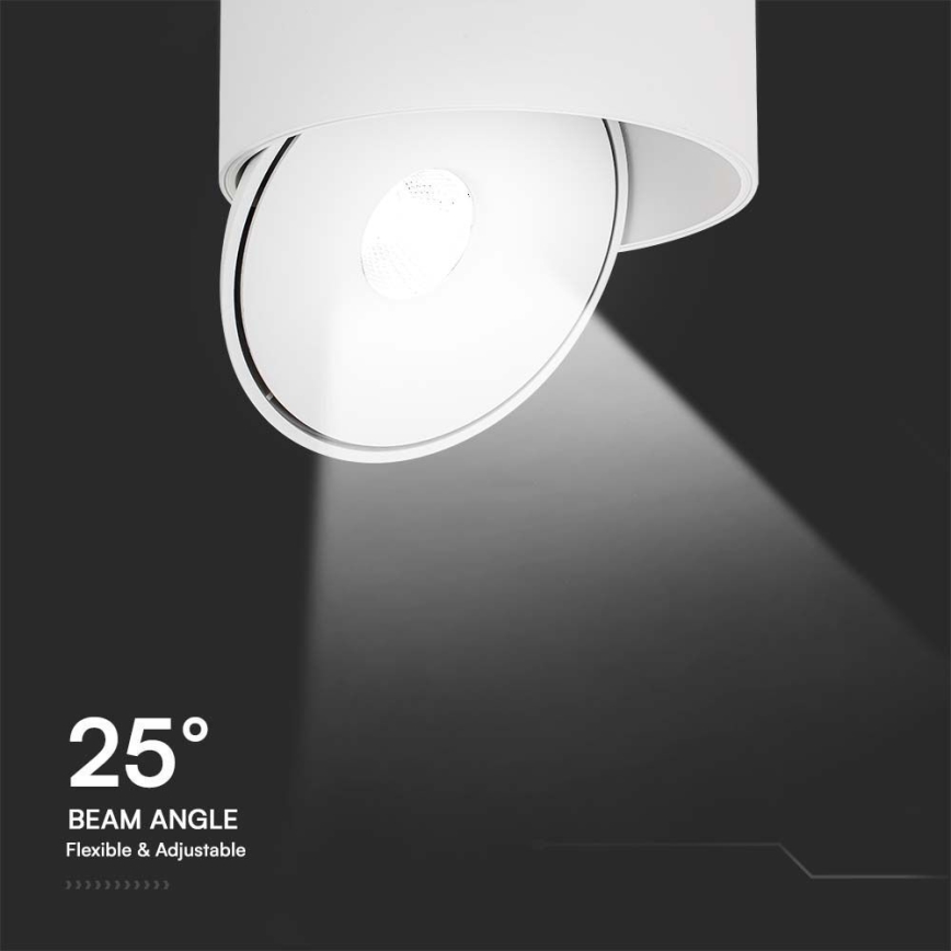 LED Rugalmas spotlámpa LED/20W/230V 3000/4000/6400K CRI 90 fehér