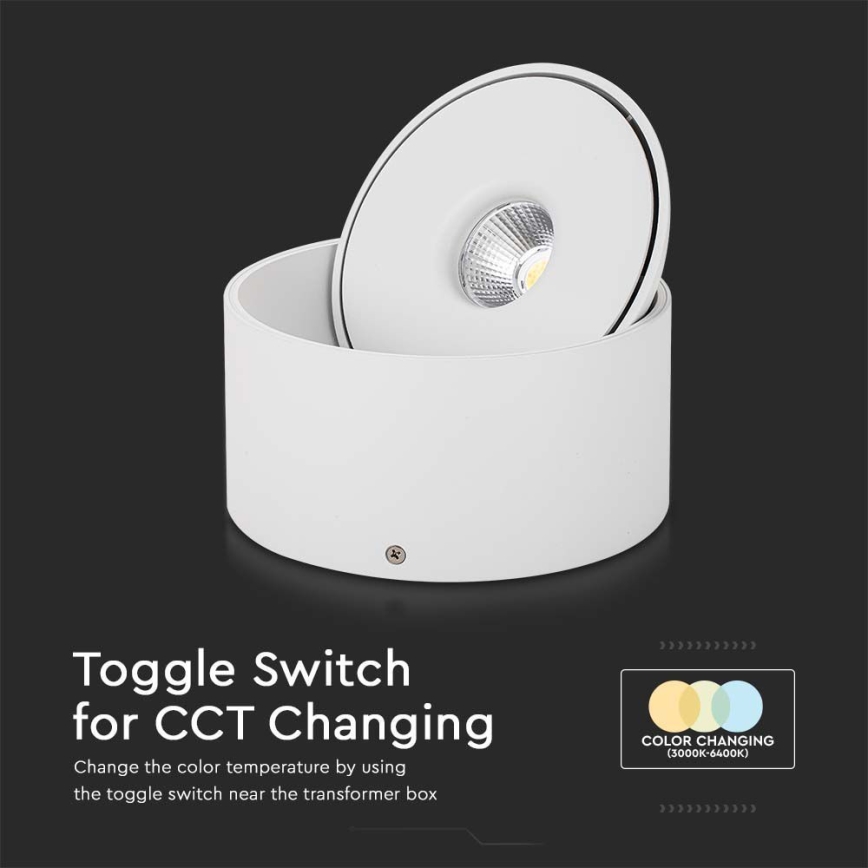 LED Rugalmas spotlámpa LED/28W/230V 3000/4000/6400K CRI 90 fehér