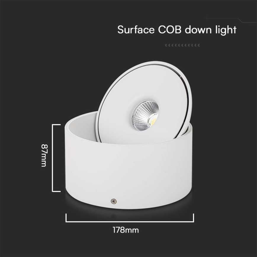 LED Rugalmas spotlámpa LED/28W/230V 3000/4000/6400K CRI 90 fehér