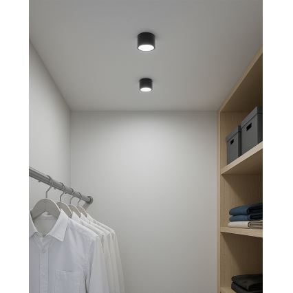 LED spotlámpa LED/5W/230V 3000/4000/6400K átm. 7,5 cm fekete