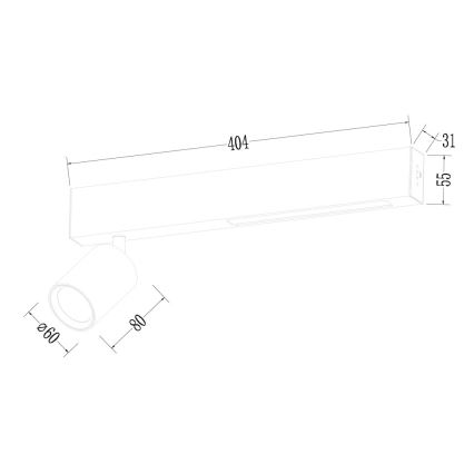 LED Spotlámpa MAGNET LED/5W/230V + 1xGU10/60W 3000/4000K fehér