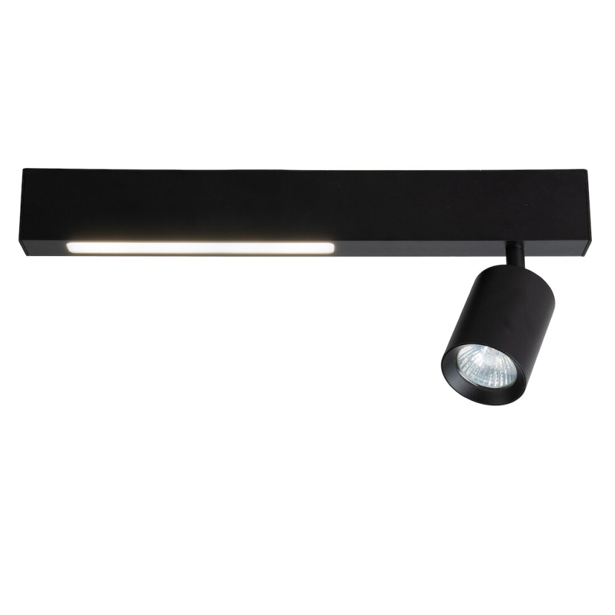 LED Spotlámpa MAGNET LED/5W/230V + 1xGU10/60W 3000/4000K fekete
