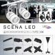 LED spotlámpa SCENA LED/20W/230V fekete 4000 K