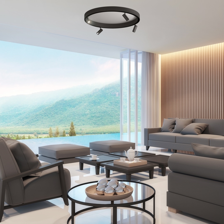 LED Spotlámpa sínrendszerhez MAGNETIC TRACK LED/7W/48V 4000K fekete