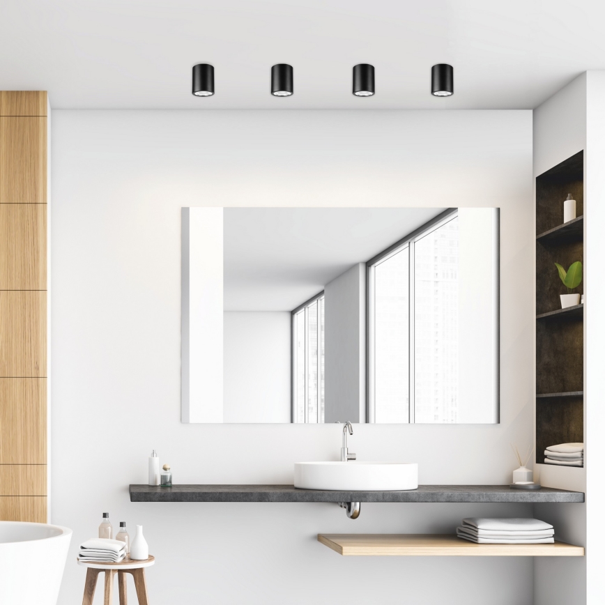 LED spotlámpa TACO 1xE27/15W/230V fekete