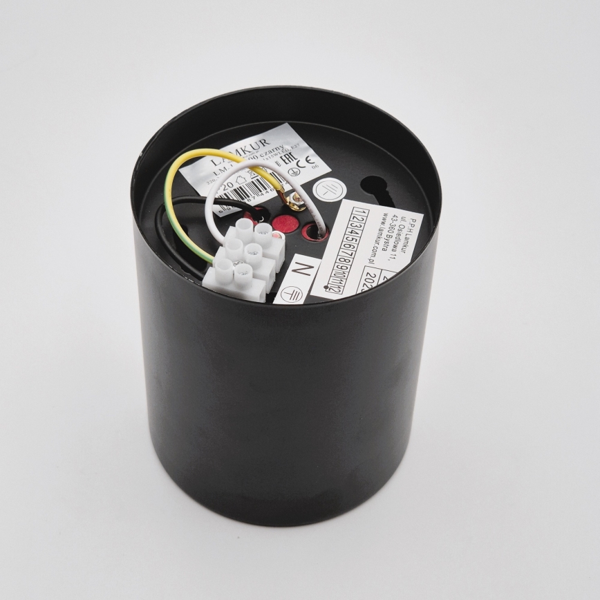 LED spotlámpa TACO 1xE27/15W/230V fekete