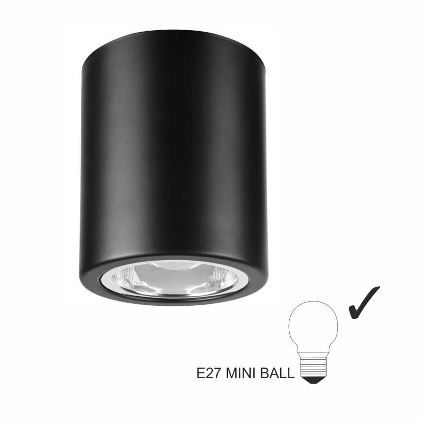 LED spotlámpa TACO 1xE27/15W/230V fekete