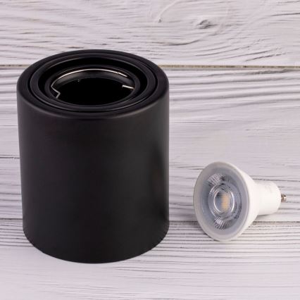 LED Spotlámpa TUBA 1xGU10/5W/230V 2700K fekete