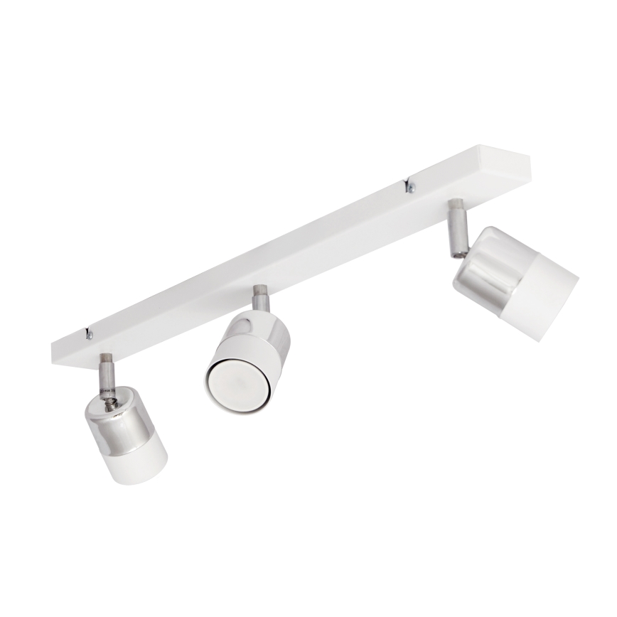 LED Spotlámpa TUBSSON 3xGU10/4,8W/230V fehér/fényes króm