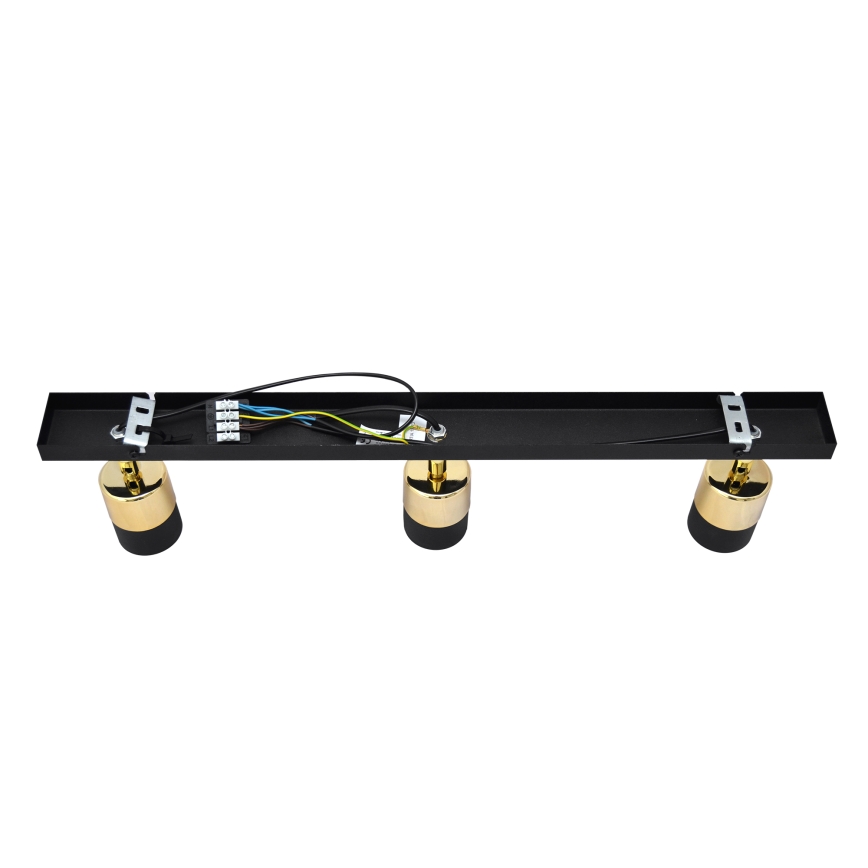 LED Spotlámpa TUBSSON 3xGU10/4,8W/230V fekete/arany