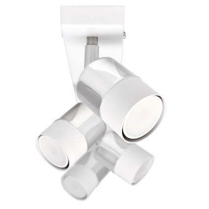 LED Spotlámpa TUBSSON 4xGU10/4,8W/230V fehér/fényes króm