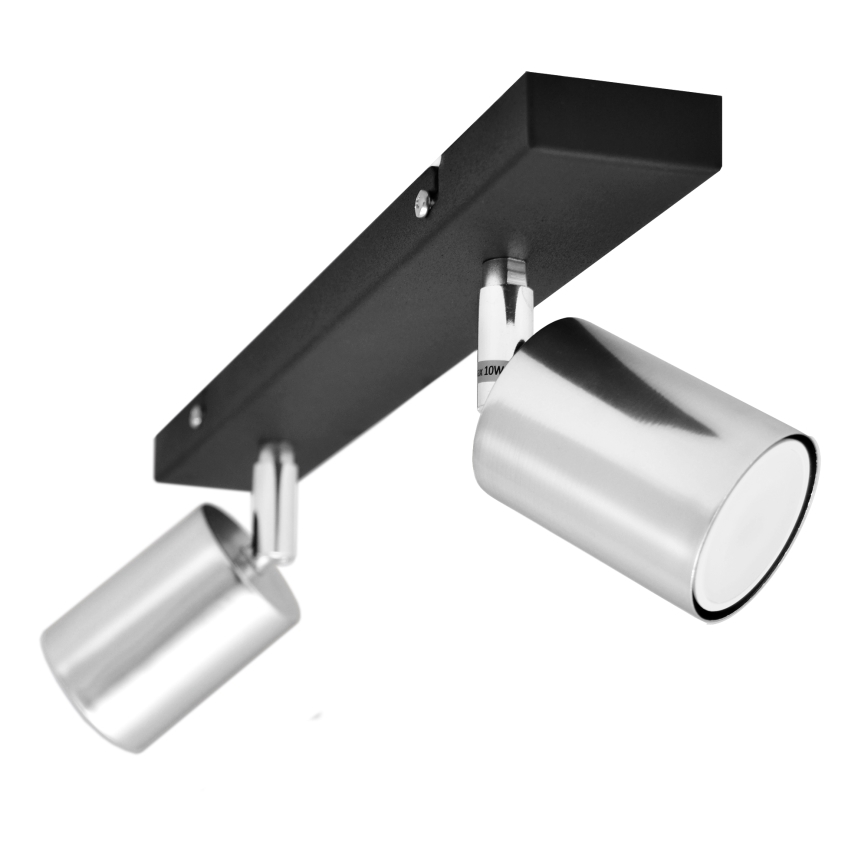 LED Spotlámpa TUNE 2xGU10/4,8W/230V matt króm/fekete