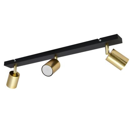 LED Spotlámpa TUNE 3xGU10/4,8W/230V arany/fekete