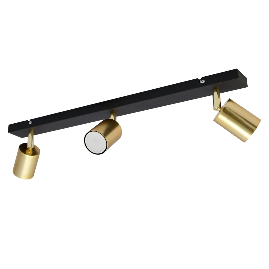 LED Spotlámpa TUNE 3xGU10/4,8W/230V arany/fekete