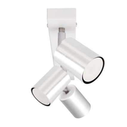 LED Spotlámpa TUNE 3xGU10/4,8W/230V matt króm/fehér