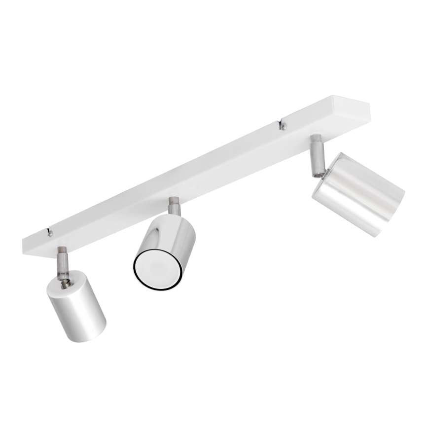 LED Spotlámpa TUNE 3xGU10/4,8W/230V matt króm/fehér