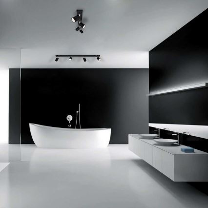 LED Spotlámpa TUNE 4xGU10/4,8W/230V fekete