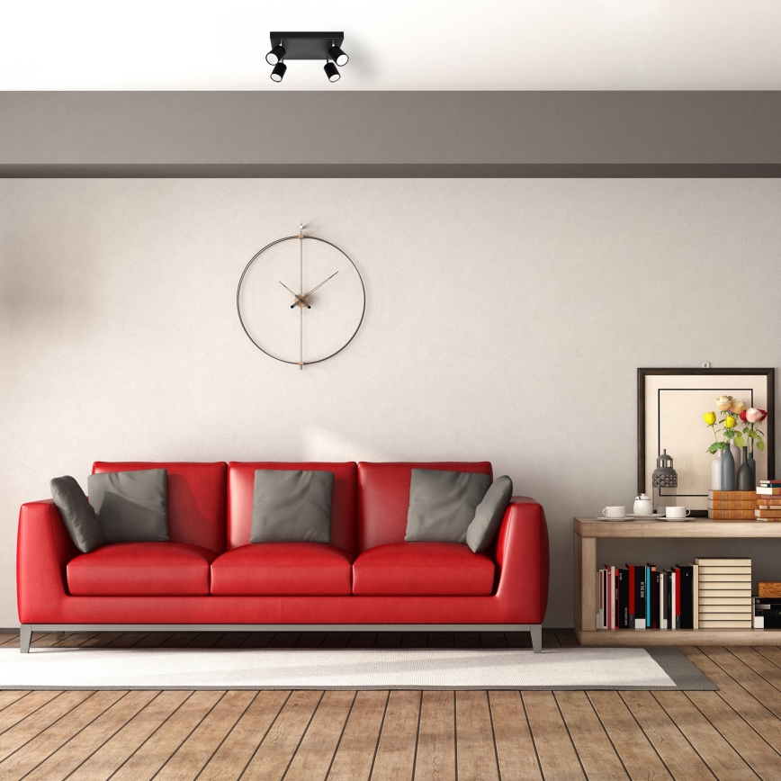 LED Spotlámpa TUNE 4xGU10/4,8W/230V fekete