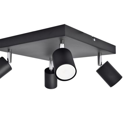 LED Spotlámpa TUNE 4xGU10/4,8W/230V fekete