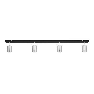 LED Spotlámpa TUNE 4xGU10/4,8W/230V matt króm/fekete